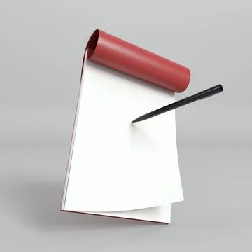 Flip chart papers pen Stock Photos