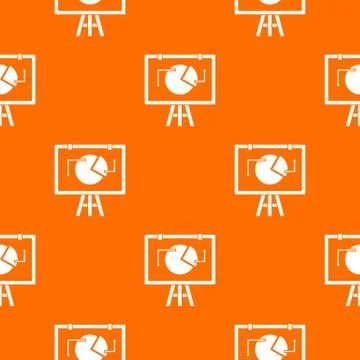 Flip chart with statistics pattern seamless Illustrazione stock