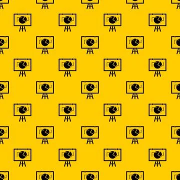 Flip chart with statistics pattern vector Illustrazione stock