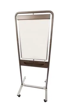 Flip chart on white Stock Photos