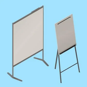 Flip chart whiteboard isometric vector flip chart whiteboard isometric vec... Stock Photos