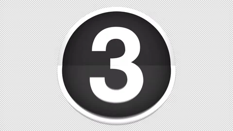 Flip circle number 7 Stock Footage 200962797