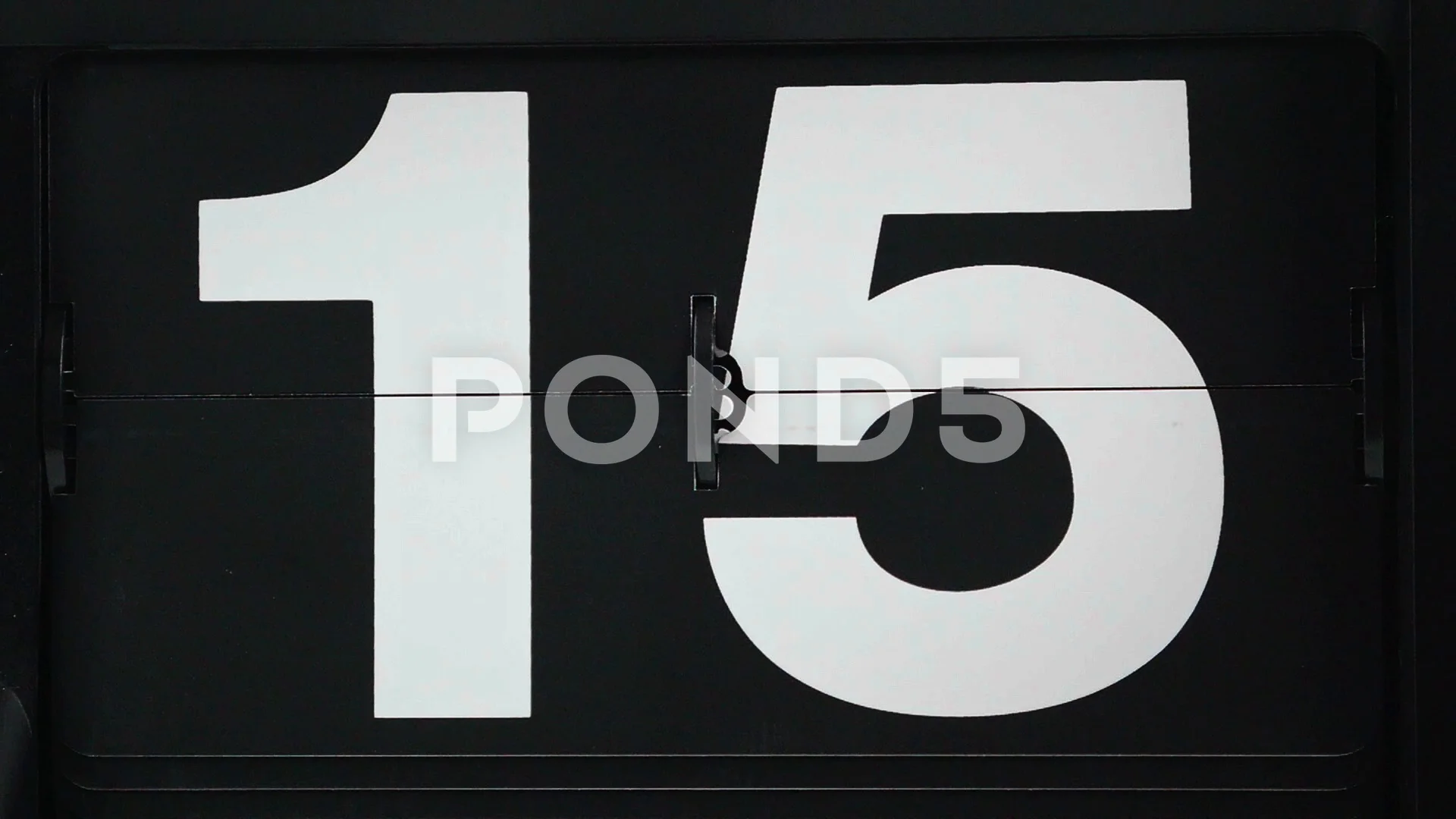 flip clock screensaver black numbers