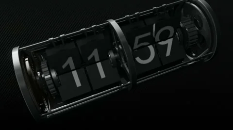 Flip clock Video stock 32224081