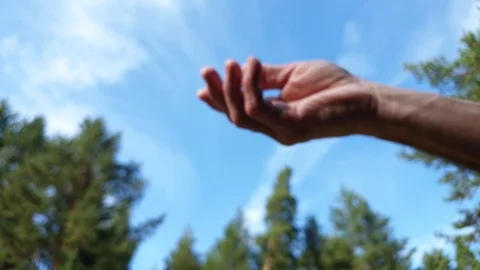 Flip a coin with your hand. Eagle and tails. Coin in the hand. Stock Footage 115107557
