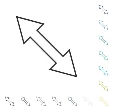 Flip Diagonal Vector Icon Stock Illustration