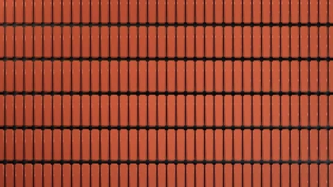 Flip dot matrix screen orange blue blocks flipping abstract animation Stock Footage 345376899
