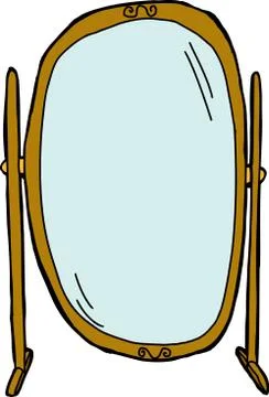 Flip dressing mirror Stock Illustration