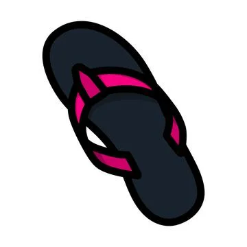 Flip Flop Icon Stock Illustration