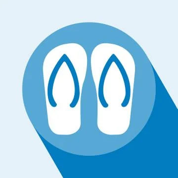 Flip Flop Icon Vector Stock Illustration