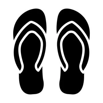 Flip flop Vector Icon Design Illustration 스톡 일러스트