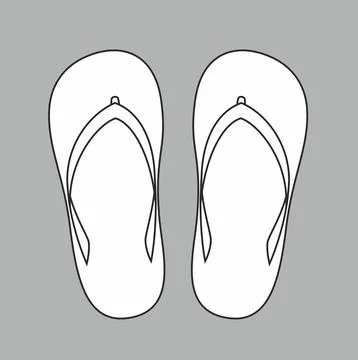 Flip flops on a background. Illustrazione stock