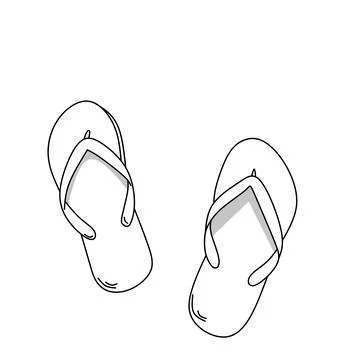 Flip flops design illustration  Illustrazione stock