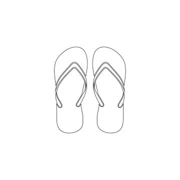 Flip Flops. flat vector icon Stock Illustration