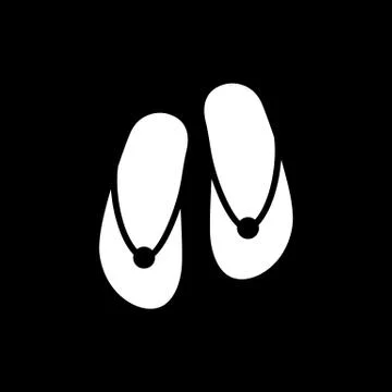 Flip flops icon. Beach and vacation icon vector illustration Stock Illustration