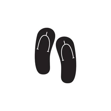 Flip-flops icon. Elements of beach holidays icon. Premium quality graphic design 스톡 일러스트