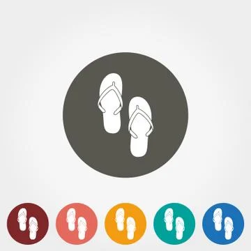 Flip flops icon Stock Illustration