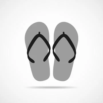 Flip flops icon. Vector illustration Stock Illustration