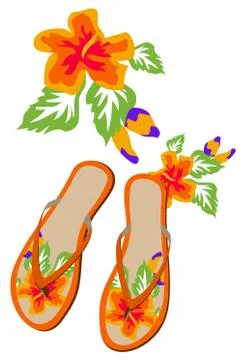 Flip-flops Stock Illustration