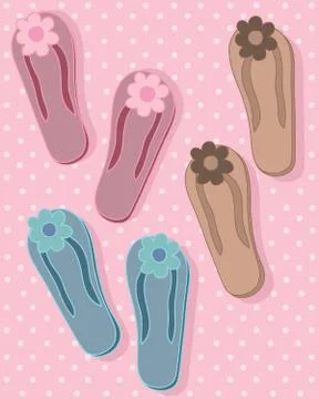 Flip flops Stock Illustration