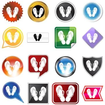 Flip flops Stock Illustration