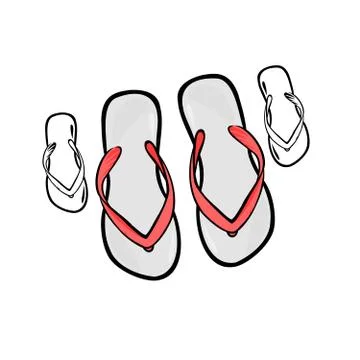 Flip-flops Stock Illustration