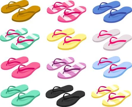 Flip flops Stock Illustration