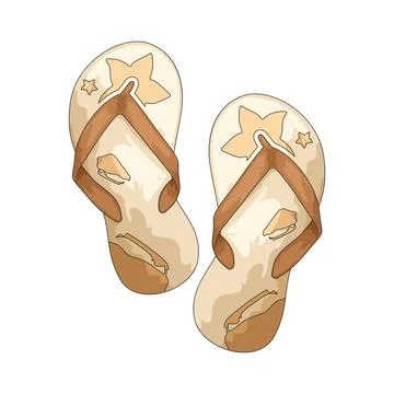Flip flops illustration イラスト素材