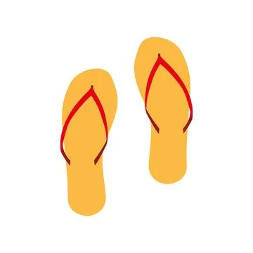 Flip flops isolated icon design, vector illustration graphic Stock Illustration