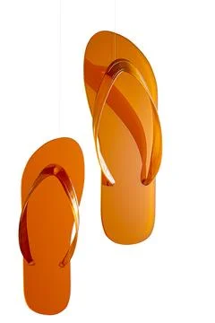 Flip flops isolated on white background Stock Illustration