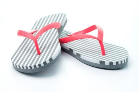 Flip flops isolated on white background Stock Photos