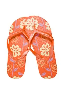 Flip flops isolated on white Stock Photos
