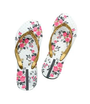 Flip flops isolated on white Stock Photos