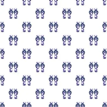Flip flops pattern creating seamless repeating background design Stock Illustration