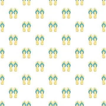Flip flops pattern creating a summer and beach theme Stock Illustration