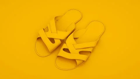 Flip flops. Summer concept. 3d illustration Stock Illustration