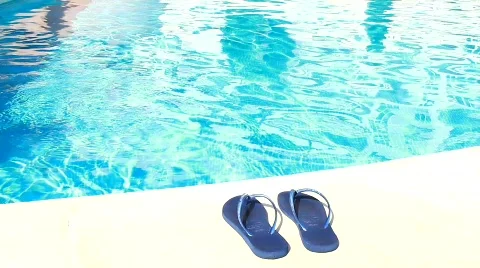 swimming pool flip flops