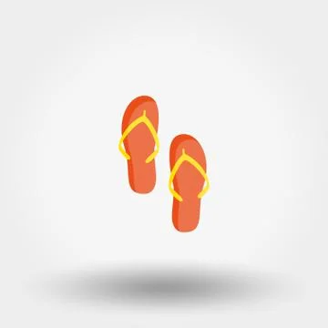 Flip flops. Vector illustration Stock Illustration
