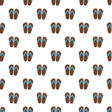 Flip flops vector pattern for summer design 스톡 일러스트