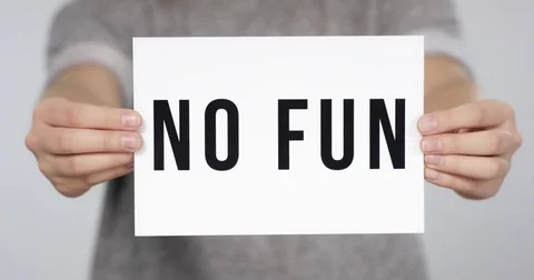 Flip paper no fun Stock Footage 75290150