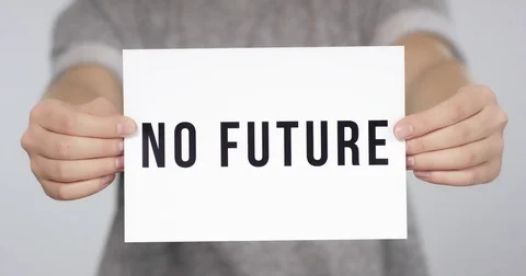 Flip paper no future Stock Footage 75289993