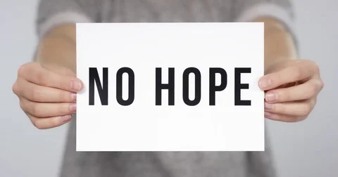 Flip paper no hope Stock Footage 75289691