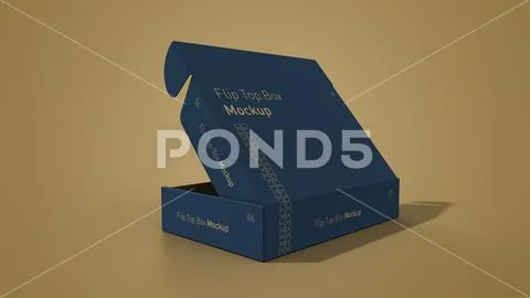 Flip Top Box Package PSD Mockup PSD 템플릿
