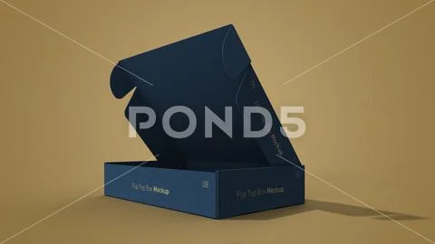 Flip Top Box Package PSD Mockup PSD 템플릿