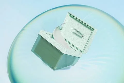 Flip top cap moisturizing toner pads packaging mockup Illustrazione stock