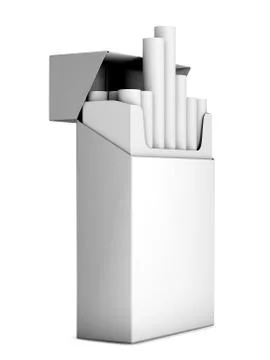 Flip-top hard cigarette pack Ilustración de archivo