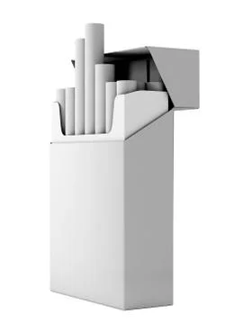 Flip-top hard cigarette pack Ilustración de archivo