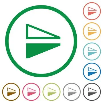 Flip vertical flat icons with outlines イラスト素材