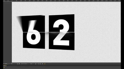 FLIPBOARD NUMBERS_TEXT Stock After Effects