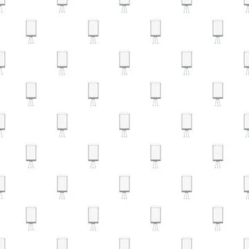 Flipchart easel whiteboard pattern for education and presentation Stock Illustration